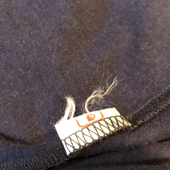 FIG safari midi sleeveless cowl neck blue dress XS - Picture 7 of 7